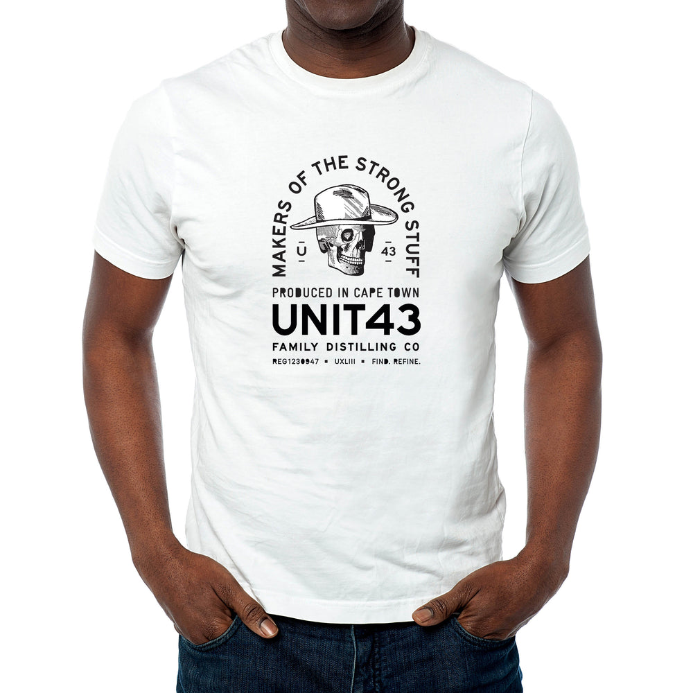 Unit43 Skull Cowboy White T-Shirt